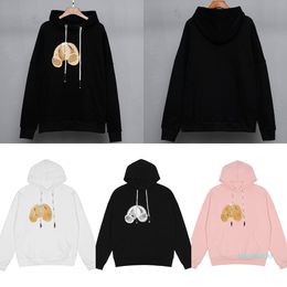 Luxury-Men women designers Bear Hoodie clothes mens womens Hoodies Long T Shirt clothing Sport Hooded Shirts Broken Bears Sweatshirt S-XL