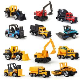 Mini simulation engineering Set vehicle plastic toy model wholesale