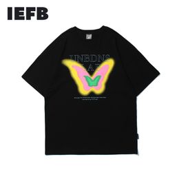IEFB Cartoon Short Sleeve T-shirt Men's Fashion Tee Harajuku Streetwear Trend O-neck Loose Tops 9Y7470 210524