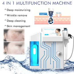 Protable 4 in 1 Hydra Peel Dermabrasion Oxygen Spray Gun Microdermabrasion Skin Clean Wrinkle Removal Facial Machine