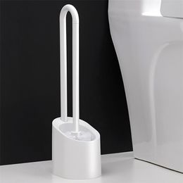 Magnetic Toilet Brush Household Portable Cleaning Tool Bathroom Accessories Home Long Handle PP Plastic 210423