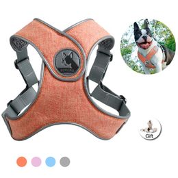 Dog Collars & Leashes No-pull Sport Harness Reflective Safety X Type Pet Soft Breathable Mesh Vest Training For Small Medium Outdoor