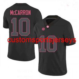 Stitched 2020 Men's Women Youth #10 McCarron Alabama Black NCAA Football Jersey Custom any name number XS-5XL 6XL