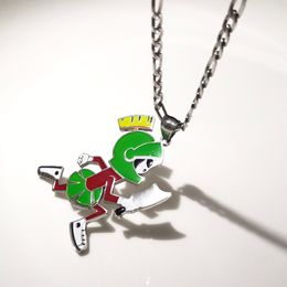 Mens Pendant Colour 2''Juggalo Marvin the Martian Stainless steel ICP Hatchetman Necklace 4mm 24 inch