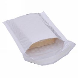 Wholesale- 10X Kawaii Waterproof White Pearl Film Bubbel 11*15 Envelope Bulle Bag Mailer Padded Shipping Envelopes With Bubble