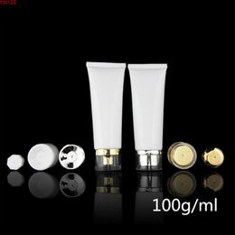 100gX100 White Empty Soft Tube For Cosmetic Packaging 100ML Lotion Cream Plastic Bottle Skin Care squeeze Containers Tubegood qty