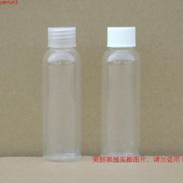 60ml Plastic Lotion Bottle Rotated Cap Tranparent PET Cosmetic Jar Rolled on Refillable Freeshipping Wholesalegood qty