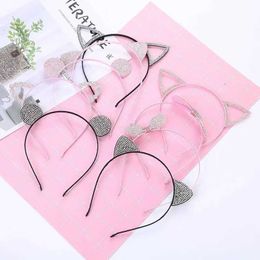 New net red Sequin cat's ear hairband Korean hairband shampoo hairpin Boutique Hair Accessories