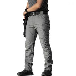 Multi-pocket Tactical Pants Men Cotton Waterproof Wear-resistant Combat Cargo Trousers Mens Outdoor Hiking Trekking Army Joggers Men's
