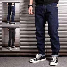 Japanese Style Fashion Men Jeans High Quality Original Raw Denim Harem Pants Vintage Designer Cotton Long Trousers