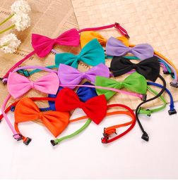 2021 new Pet Headdress Dog Necktie Cat Bow Tie Grooming Supplies Apparel Multicolor Can Choose