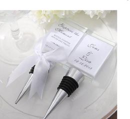 2021 Hot Crystal Photo Frame Bottle Stopper Wedding Favors and gifts Wine Stopper Wedding supplies Party Guests gift box Giveaways
