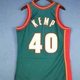 Custom Men Youth women Vintage Shawn Kemp Mitchell & Ness College basketball Jersey Size S-6XL or custom any name or number jersey