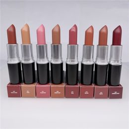Top-qualità 2022 nuovo rossetto opaco Lustre Lipstick Frost Sexy Lips Long Lasting Nude Velvet 3g Impermeabile odore dolce con nome inglese ePacket 1pcs Trucco donna
