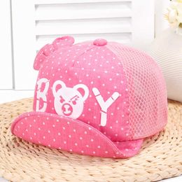 Spring and summer Boy Cub dot printed Baby Hat NEW soft edge children's net Hat Baby Hat