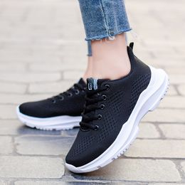 shoes womens running Athletic lightweight Fly casual black white pink mesh ladies women sports sneakers trainers outdoor jogging walking size 36-40