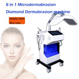 High quality dermabrasion system microdermabrasion acne removal hydra salon equipment cooler PDT LED improve facial skin