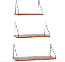 Storage Holders Simple wooden wall shelf in Nordic Solid wood partition rack Receiving of Creative Hall285A