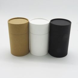 kraft box paperboard canister cylindar round oil bottle jar cardboard packaging tube 210517