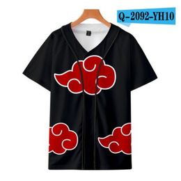Man Summer Baseball Jersey Buttons T-shirts 3D Printed Streetwear Tees Shirts Hip Hop Clothes Good Quality 039