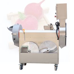 Double Head Cutting Machine For Dicing Legume Long Leafy Vegetables Stainless Steel Automatic Vegetable maker 220V