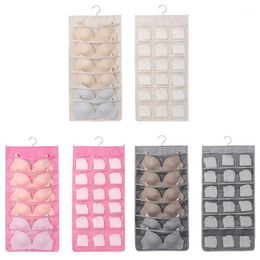 Storage Bags Double-sided Women's Lingerie Hanging Bag Est Oxford Cloth Underwear Organizer For Ladies Bra Socks Upgrade Pouch