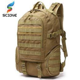 Hot Molle Tactical Military Backpack Waterproof Army Rucksack Outdoor Hunting Camping Fishing Bag Women Multifunction Sports Bag Q0721