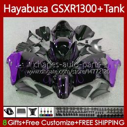Hayabusa For SUZUKI Purple flames GSXR 1300CC GSXR-1300 1300 CC 02 03 04 05 06 07 Body 74No.254 GSX-R1300 GSX R1300 96-07 GSXR1300 96 1996 1997 1998 1999 2000 2001 Fairings