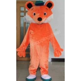 Halloween Orange Fox Mascot Costume High quality Cartoon Anime theme character Adults Size Christmas Carnival Birthday Party Outdoor Outfit