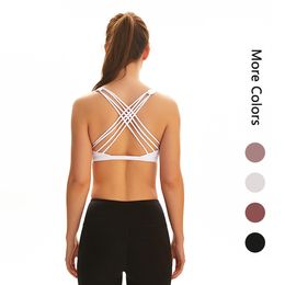 Women Tops Tees Tanks Camis Womens Yoga Sports Fitness Underwear Shockproof Training Elastic Chest Pad Quick-drying Beauty Back Bra
