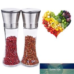 Storage Bottles & Jars 2Pcs/Set Pepper Grinder Portable Manual Stainless Steel Salt Spice Mill For Cooking Restaurants Household