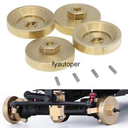 Brass Wheel Counter Weights Set Counterweight Coupler Hex Adaptor for Axial SCX24 AXI90081 AXI00001 AXI00002