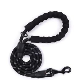 Dog Collars & Leashes Leash Rope Reflective For Medium Large Dogs Running Durable Nylon Collar Harness Pet Leads Accessories