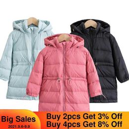 Boys Down Jacket Girls Snowsuit 2021 New Hooded Boys Winter Coat Parkas for Girl Thicken Kids Clothes Boy Outerwear 3-8 Year H0909