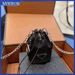 MIRROR TOP Quality Drawstring Bag Ladies Trend Change Keychain Packet Chain Shoulder Messenger Bag Mini Handbag