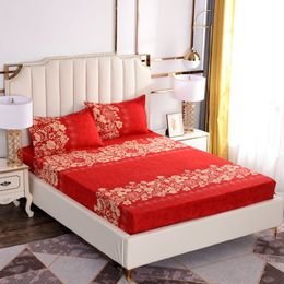 Dust Cover Dream Bedspread Trendy Household Bedding Bedroom Decoration Mattress Protector 1 Bed Sheet +2 Pillowcase F0099 210420