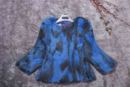 Fashion-New Genuine Rex Rabbit Fur Coat Real Fur Waistcoat Nature Pure Factory Hot Wholesale Jacket Colourful Overcoat DFP877 H1231