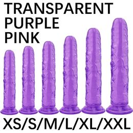 Strong Suction Cup Jelly Big Realistic Dildo Sucking Huge Penis Dick Butt Plug Anal Sex Toys for Woman Adults Man Falos Shop 210629