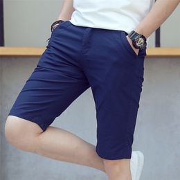 Men Shorts Cotton 's Business Casual 100% Pupe Calor Fashion Pantalones Cortos De Los Hombres 210716