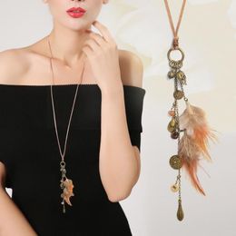 Pendant Necklaces Coin Tassels Hippie Boho Bohemian Statement Necklace