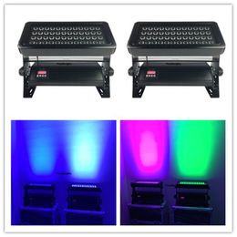 2pcs RGBWA UV 6in1 waterproof ip65 led city color light 48X18w wall washer led stage dj event lighting for outdoor