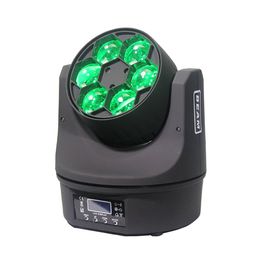 6 pieces led rgbw moving head beam 6x15w 4 in1 wash movinghead beam led stage light
