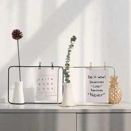 Nordic Plant Ceramic Vase Postcard Display Shelf Office Desktop Decoration Frames for Pictures