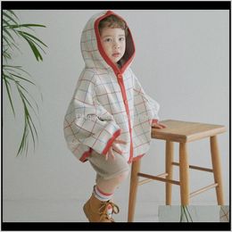 Outwear Clothing Baby Maternity Drop Delivery 2021 Baby Girl Winter Kids Fur Coats Plaid Hoodie Cloak Coat Toddler Jacket Little Boy Clothes