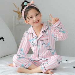 Kids Nightwear Boys Girls Sleepwear Spring Pyjamas Sets Children Homewear for Boy Pyjamas Teenage Pijamas Clothes 2-12Y 210908