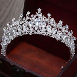 Hair Clips & Barrettes Luxury Women Crowns Headwear Bride Wedding Tiaras Bridal Makeup Headdress Princess Baroque Accessories
