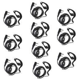 10X 2Pin Headset Earpiece Mic For Baofeng UV-5R UV-82 BF-888S Radio WalkieTalkie