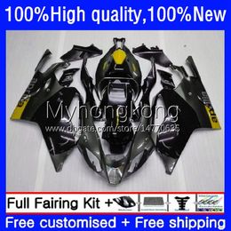 Dark yellow Body For Aprilia RSV 1000 R 1000R RSV1000R RV60 Mille 03-06 Bodywork 9No.130 RSV1000RR RSV1000 03 04 2005 2006 RSV-1000 R RR 2003 2004 05 06 OEM Fairings Kit