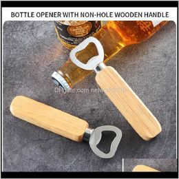 Openers Kitchen, Dining Home & Garden Drop Delivery 2021 Stainless Steel Wooden Handle Red Wine Beer Bottle Opener Bar Kitchen Tools Party We