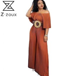 Women Jumpsuit Sleeveless Off Shoulder Long Rompers Womens Plus Size Vintage Sexy Summer s 210524